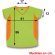 Camisetas manga corta poliéster 145 g/m2 Verde fluor