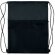 Mochila saco con bolsillo frontal de poliéster 420D Vairon Negro