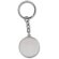 Llavero met&aacute;lico grabado redondo con gota resina