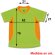 Camiseta deportiva unisex de poliéster 145 g/m2 Arabia Verde fluor