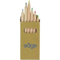 Estuche de 6 lápices de colores personalizado Estuche de 6 lápices de colores personalizado