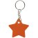 Llaveros originales en forma de estrella reflectante pvc Frizy Naranja