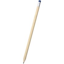 Lapiz con nombre personalizado madera con goma de color