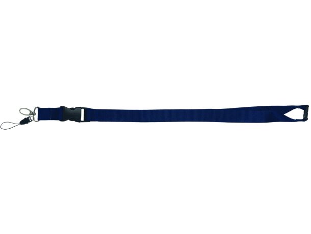 Lanyard con cierre de seguridad en cuello personalizado azul Lanyard con cierre de seguridad en cuello personalizado azul