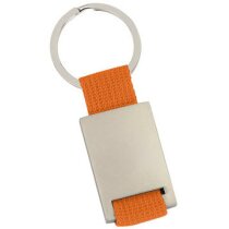 Llavero de cinta de nylon con metal personalizado Llavero de cinta de nylon con metal personalizado