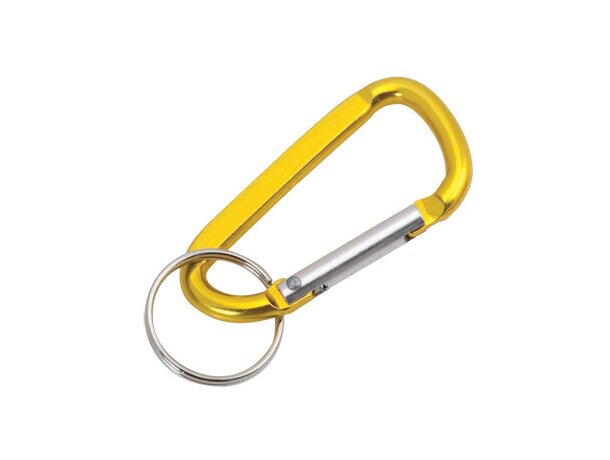 Mosquetón aluminio anodizado cierre seguridad