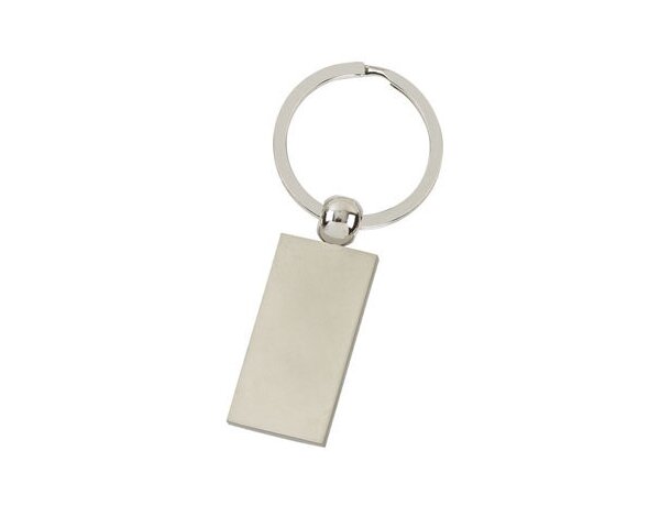 Llavero met&aacute;lico mate rectangular Post