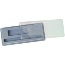 Estuche para bolígrafo y mechero con tapa transparente Estuche para bolígrafo y mechero con tapa transparente