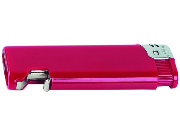 Mechero recargable modelo abridor en 6 colores opacois personalizado