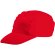 Gorra de poliester con 3 paneles personalizada roja