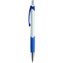 Boligrafo Plastico bicolor personalizado azul