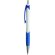 Boligrafo Plastico bicolor personalizado azul