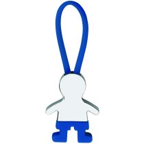 Llavero personalizado niño azul Galax silicona cromado práctico
