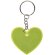 Llaveros originales con coraz&oacute;n reflectante variados colores pvc