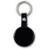 Llaveros metálico para personalizar redondo en aluminio anodizado Redoli Negro