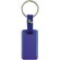 Llaveros metálicos de aluminio anodizado rectangular en colores