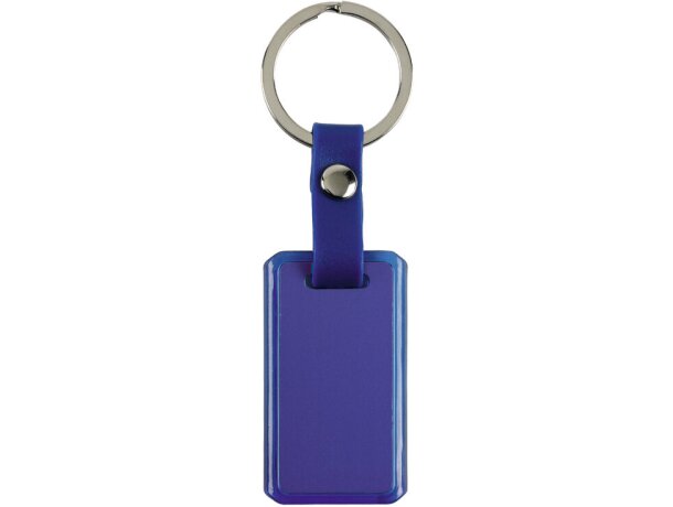 Llaveros metálicos de aluminio anodizado rectangular en colores