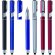 Bolígrafo con 4 funciones en color metalizado