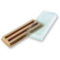 Estuche para dos bolígrafos en beige Estuche para dos bolígrafos en beige