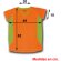 Camisetas manga corta poliéster 145 g/m2 Naranja fluor