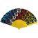 Abanico plegable textil sublimable varillas color