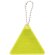 Llavero original en forma triangular reflectante