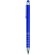 Bolígrafo de aluminio con puntero barato azul