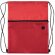 Mochila saco con bolsillo frontal de poliéster 420D Vairon Rojo