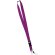 Lanyards impreso con cierre de seguridad de cuello poliéster Morado