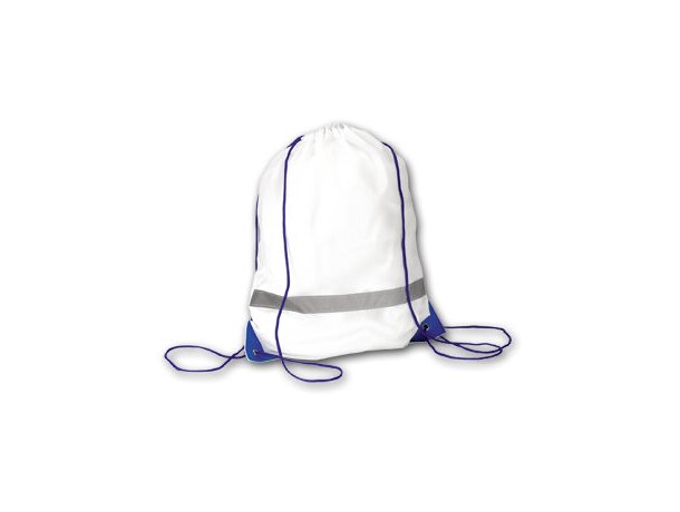 Mochila de cuerda personalizada poliéster 190D y con cinta reflectante