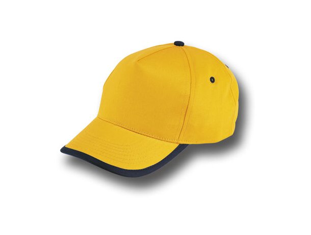 Gorras béisbol de algodón con ribete en visera