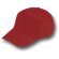 Gorras de béisbol de algodón Basic Rojo