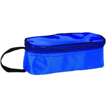Porta bocadillos de poliéster y pvc personalizado azul Porta bocadillos de poliéster y pvc personalizado azul
