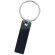 Llavero metálico personalizado con detalles en acero negro Ivory Azul Royal