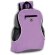 Mochila Poppy con salida auriculares y rejilla lateral transpirable Morado