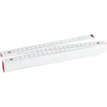 Metros de madera pintados en blanco Cachet de 2 mts de longitud