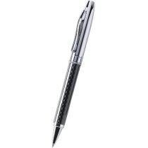 Bolígrafo metálico Fiber acabado plateado regalo