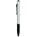 Boligrafo mate con detalles en negro personalizado plata