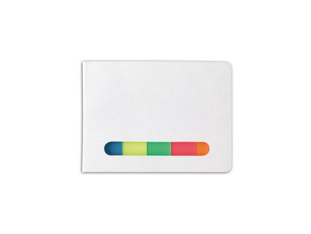 Distribuidor de notas adhesivas plástico abs de colores con ventana