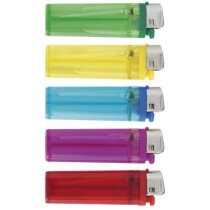 Mechero Mentoc translúcido con rueda de encendido