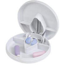 Pastillero Past redondo blanco 7 cm diámetro