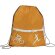 Mochila saco con logotipo con bolsillos transparentes poliéster 210D Iron Naranja