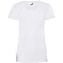 Camiseta unisex algodón blanca manga corta Value
