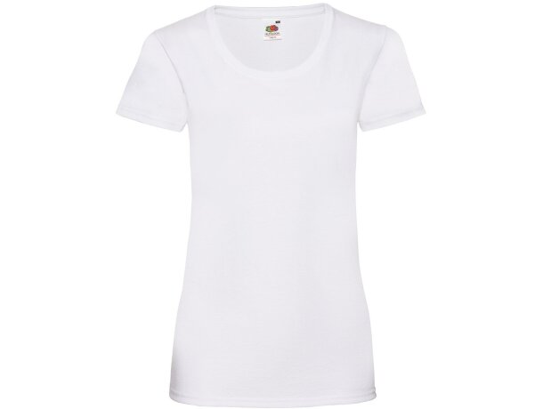Camiseta unisex algodón blanca manga corta Value
