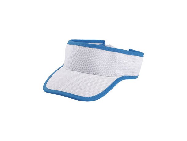Visera con logotipo con detalles de color en poliéster