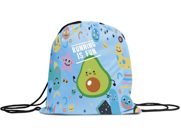 Mochila de cordones colorida rPET