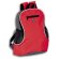 Mochila Poppy con salida auriculares y rejilla lateral transpirable Rojo