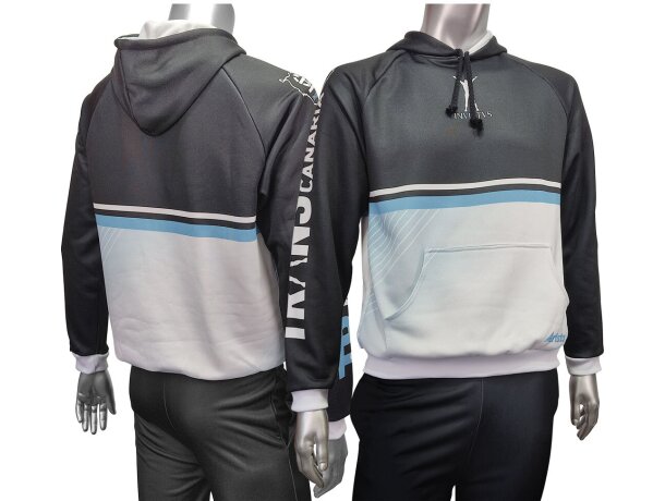 Sudadera con capucha Carney de poliéster para sublimación total