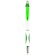 Bolígrafo de plástico blanco ergonómico verde
