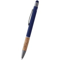 Bolígrafos de aluminio Terrum con grip de corcho en 4 colores variados